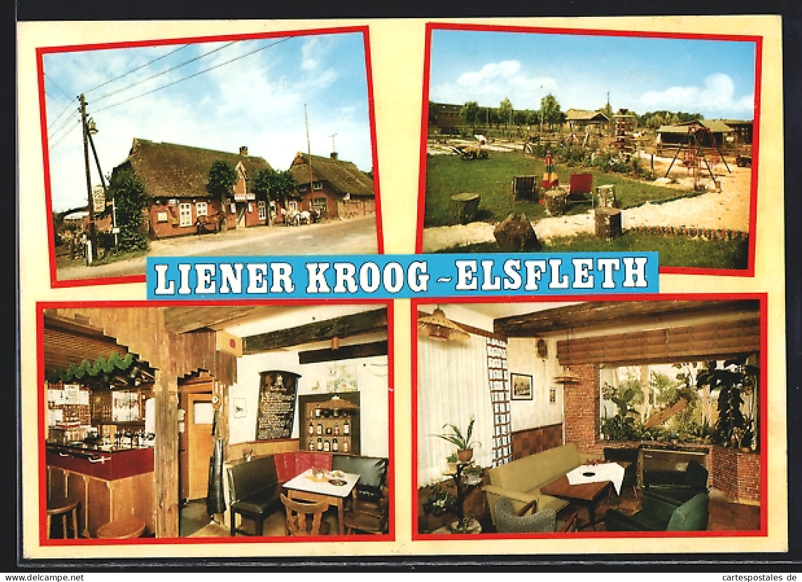 AK Elsfleth /Unter-Weser, Gaststätte Liener Kroog mit Spielplatz