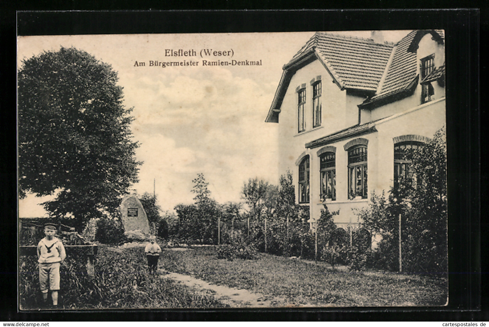 AK Elsfleth / Weser, Am Bürgermeister Ramien-Denkmal