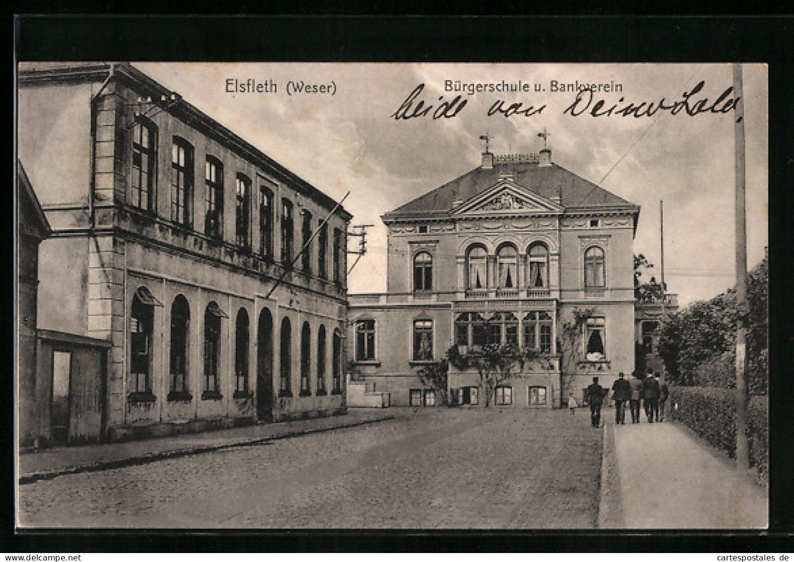 AK Elsfleth /Weser, Bürgerschule und Bankverein