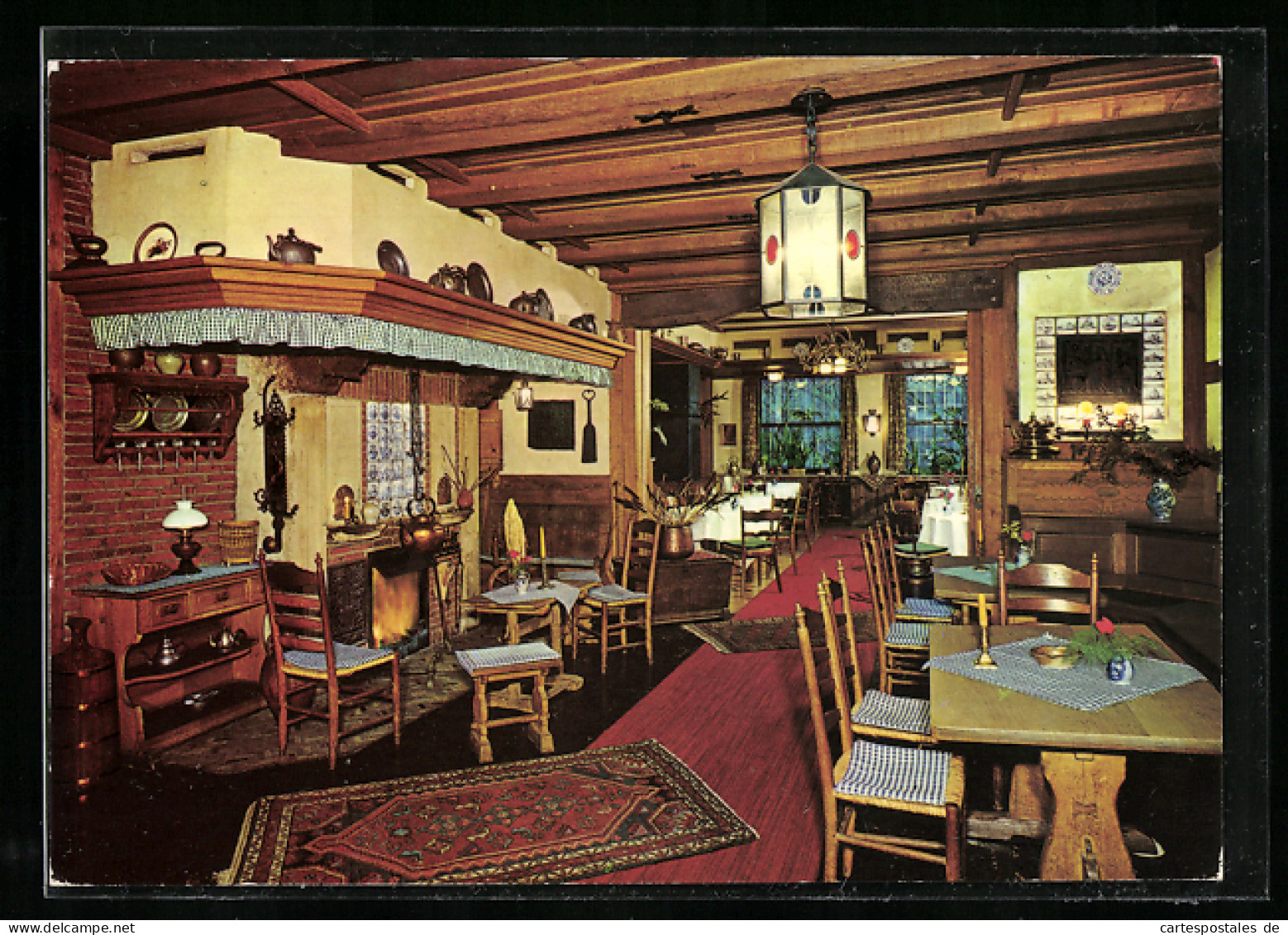 AK Emsdetten i. W., Gasthaus Bisping-Waldesruh, Innenansicht