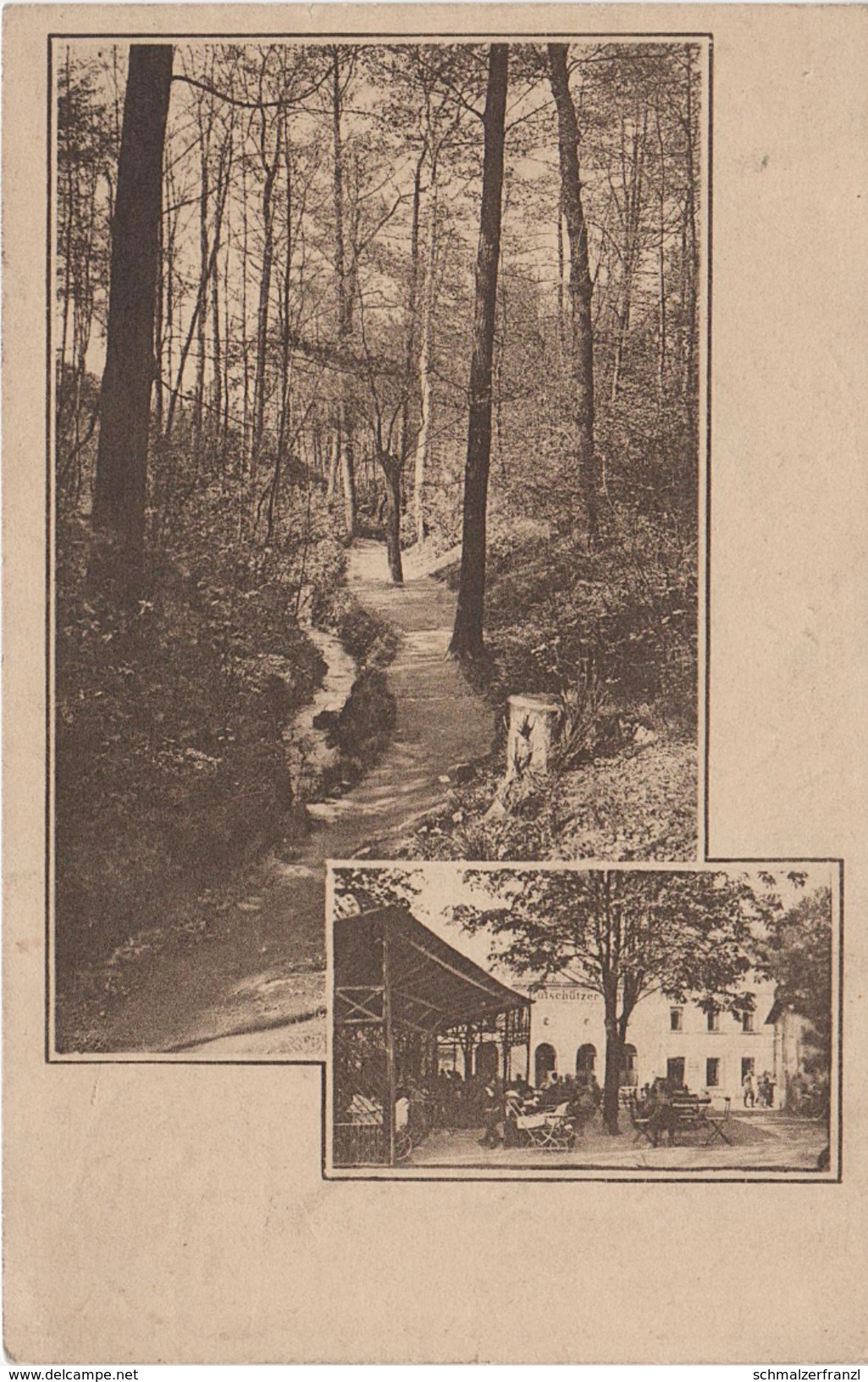 AK Eutschützer Mühle Gasthof Grund Nöthnitzgrund bei Bannewitz Eutschütz Nöthnitz Rosentitz Boderitz Gostritz Dresden