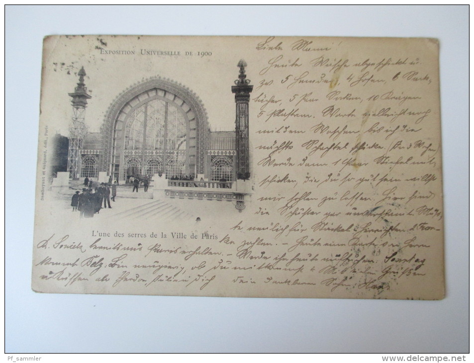 AK Exposition Universelle de 1900 Paris Lúne des serres de la Ville de Paris Dambuyant et Guignard, edit. Paris