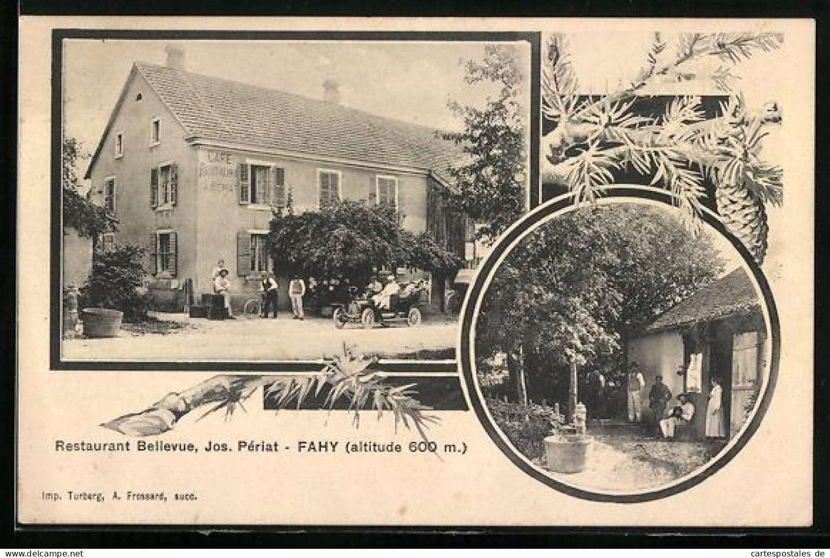 AK Fahy, Restaurant Bellevue, Propr. Jos. Périat