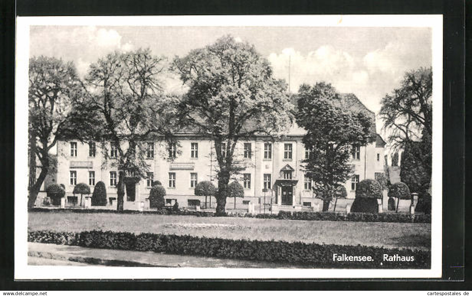 AK Falkensee, Partie vor dem Rathaus