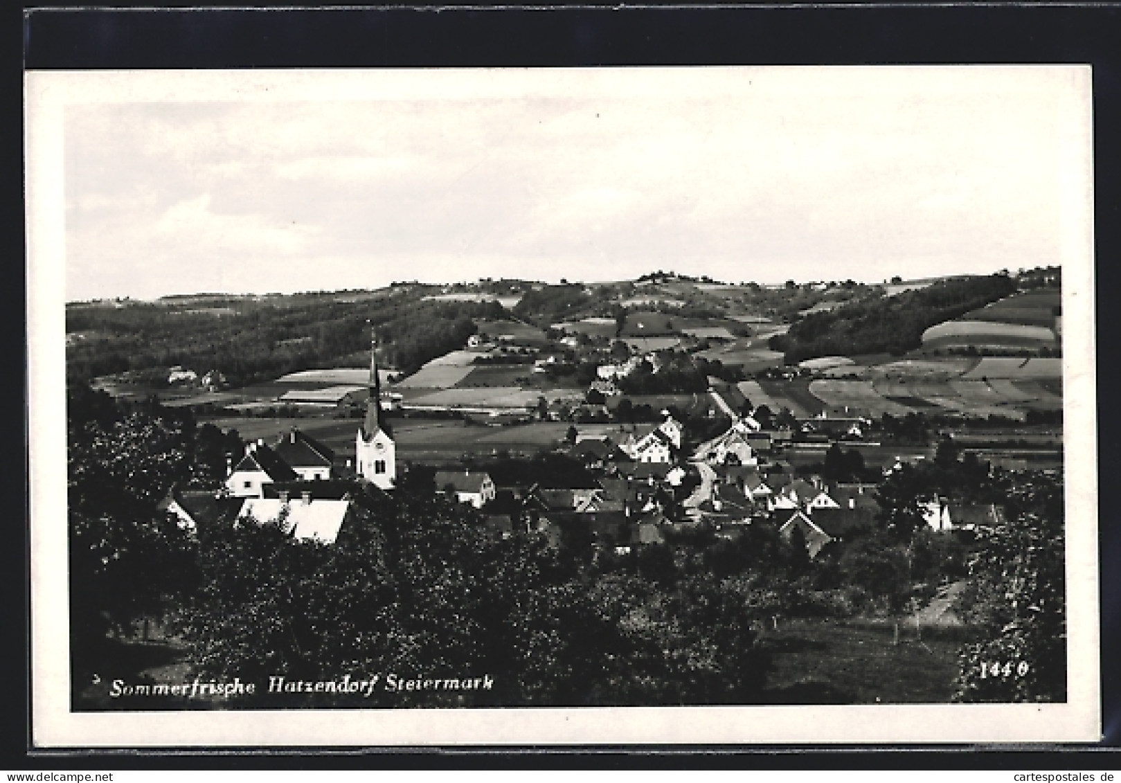 AK Fehring, Hatzendorf, Teilansicht mit Kirche