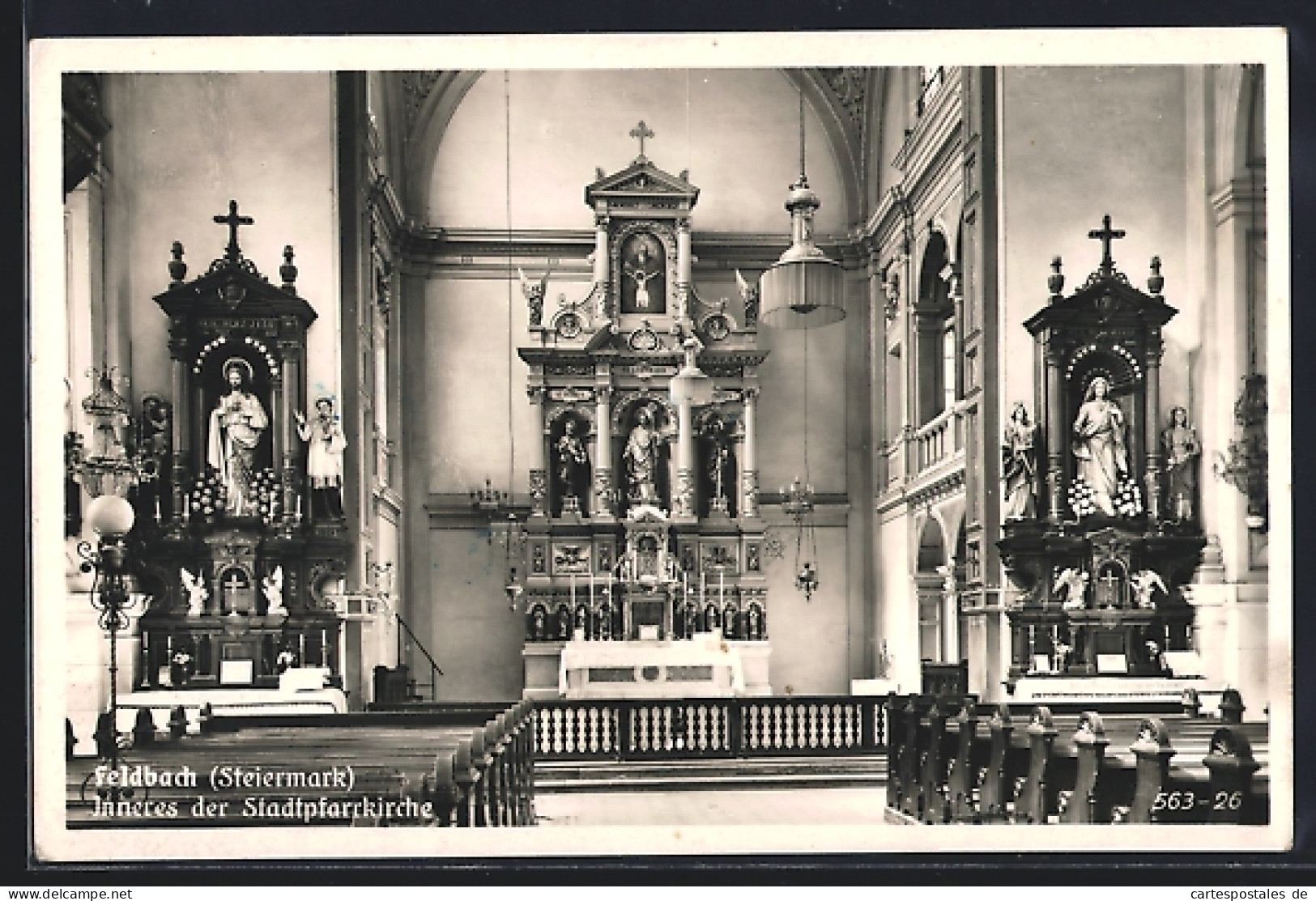 AK Feldbach /Steiermark, Inneres der Stadtpfarrkirche