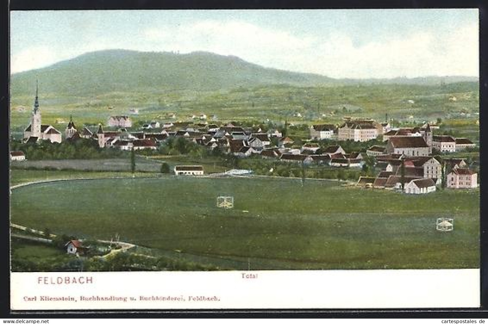 AK Feldbach, Totalansicht mit Kirche