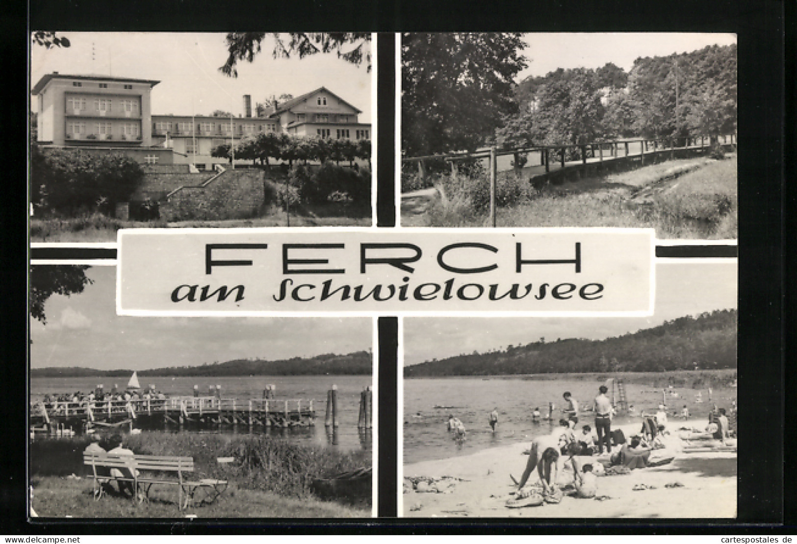 AK Ferch, FDGB-Heim, Teilansicht am Schwielowsee