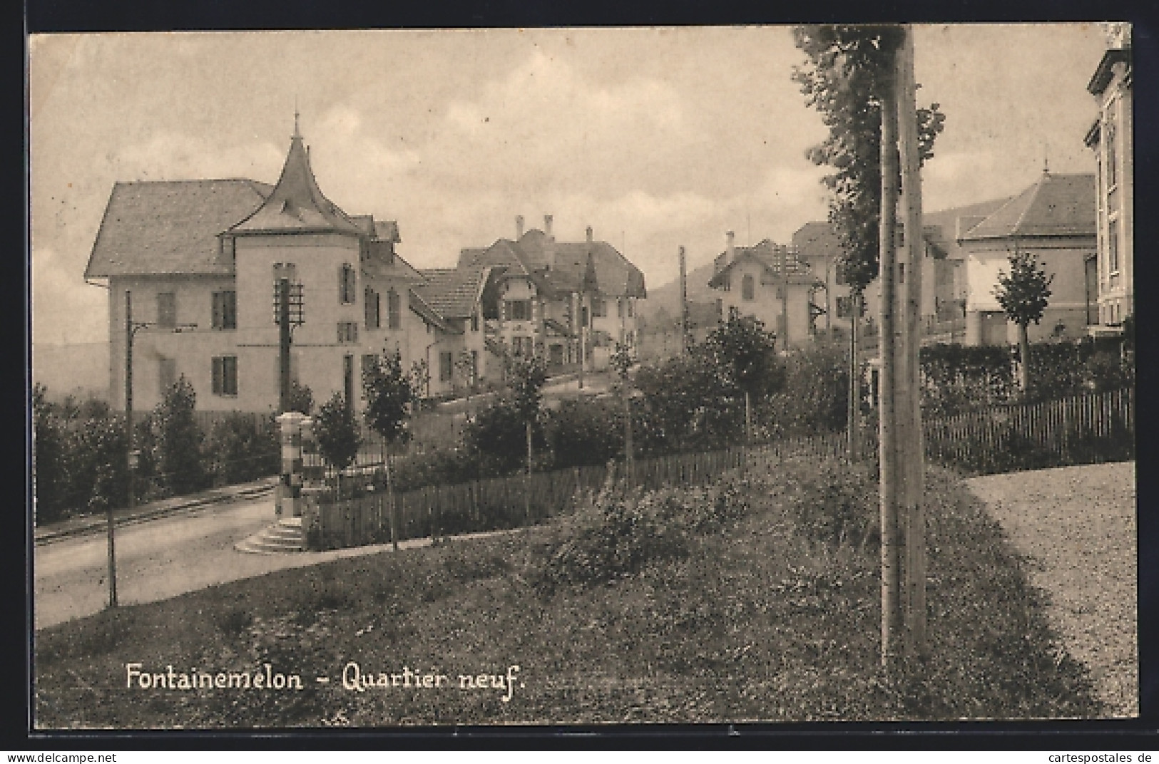 AK Fontainemelon, Quartier neuf, Panorama