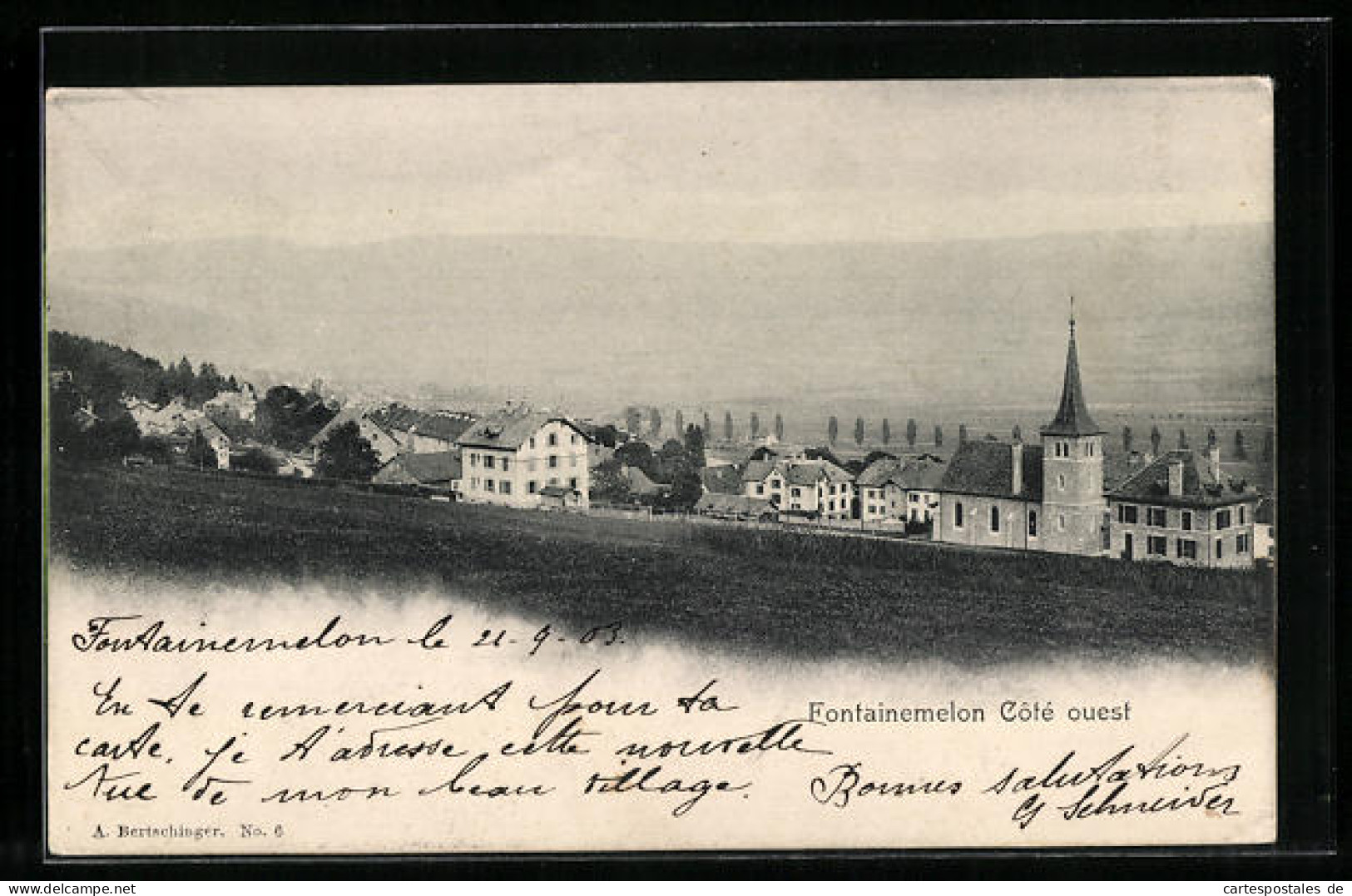 AK Fontainemelon, Vue Générale, Coté ouest