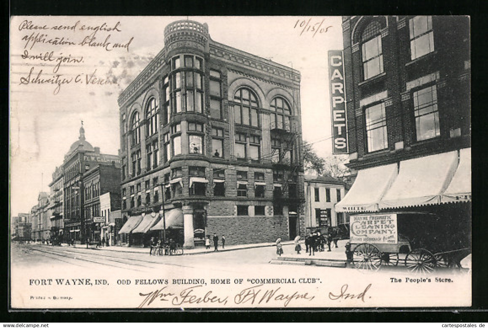 AK Fort Wayne, IN, Odd Fellows Building, Home of Commercial Club