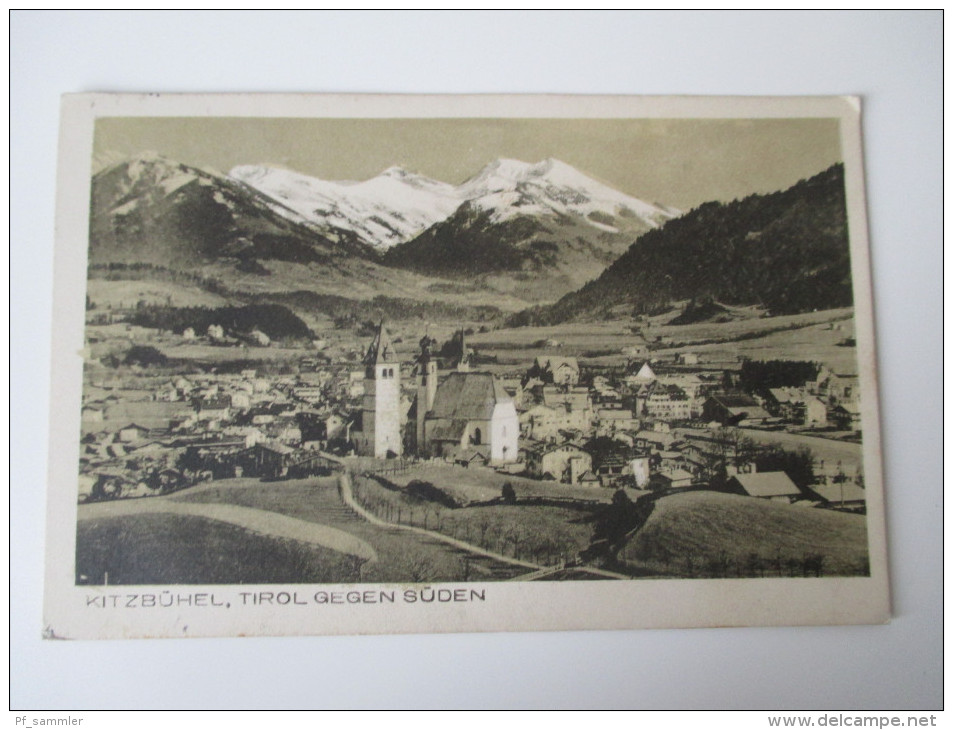 AK / Fotokarte Kitzbühel, Tirol gegen Süden 1919 echt gelaufen! Verlag von Josef Herold, Kitzbühel