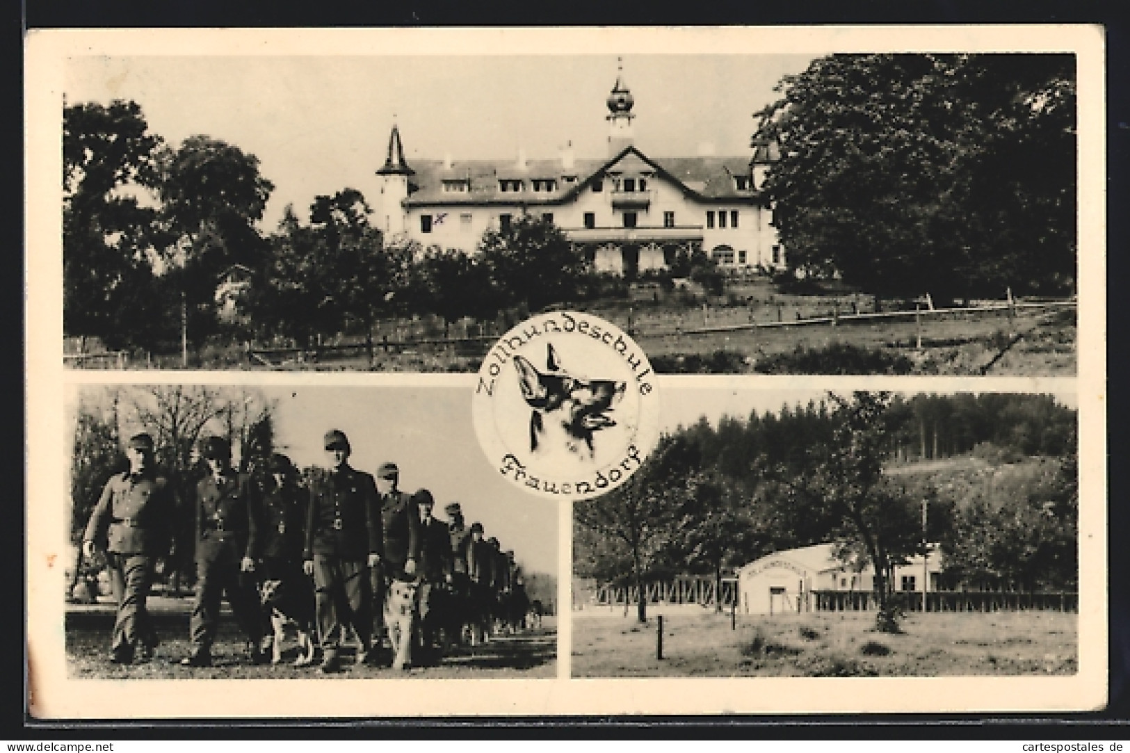 AK Frauendorf OT Windorf, Zollhundeschule in drei Ansichten