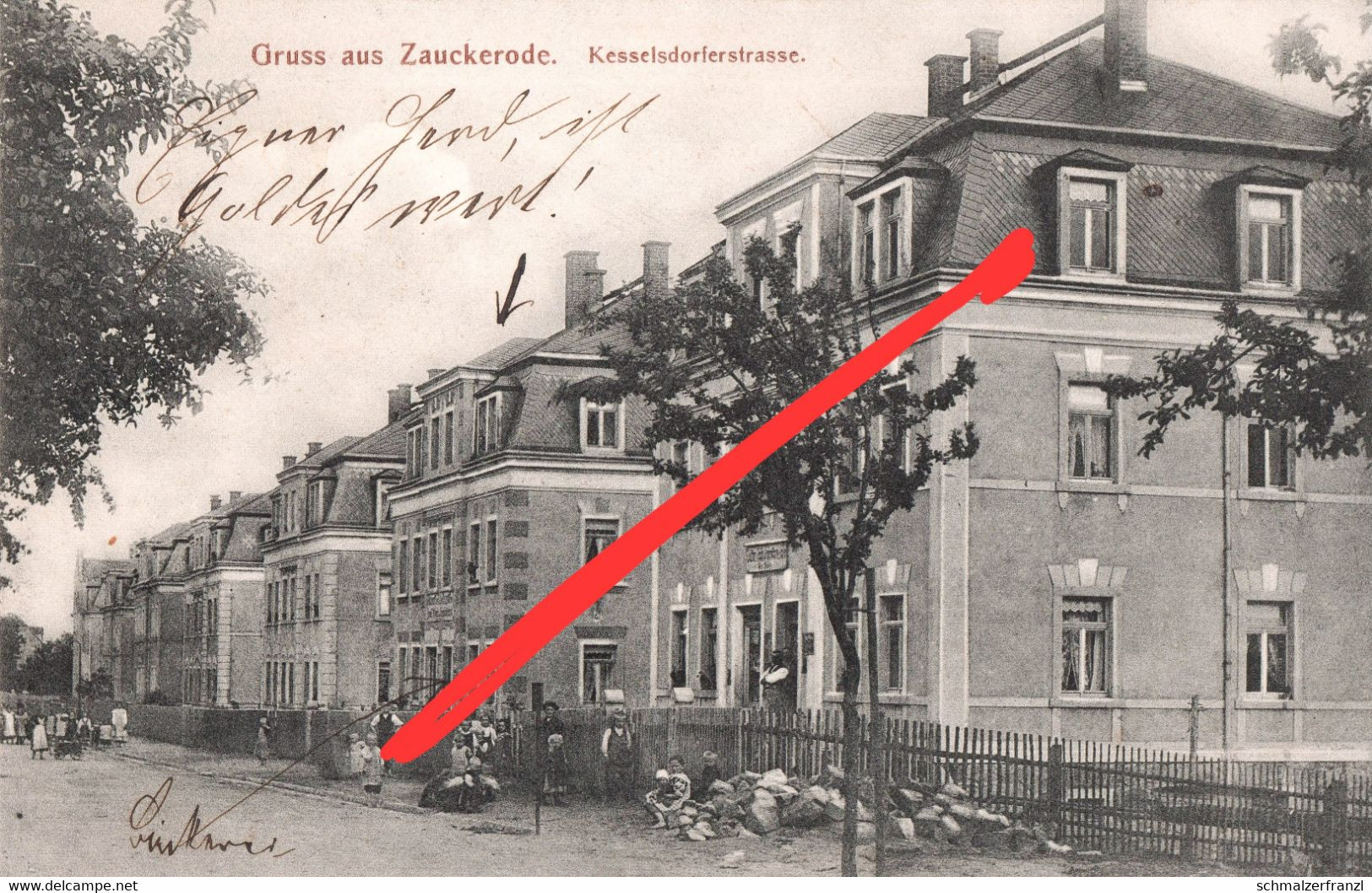 AK Freital Zauckerode Kesselsdorfer Straße a Pesterwitz Saalhausen Niederhermsdorf Wurgwitz Döhlen Deuben Potschappel