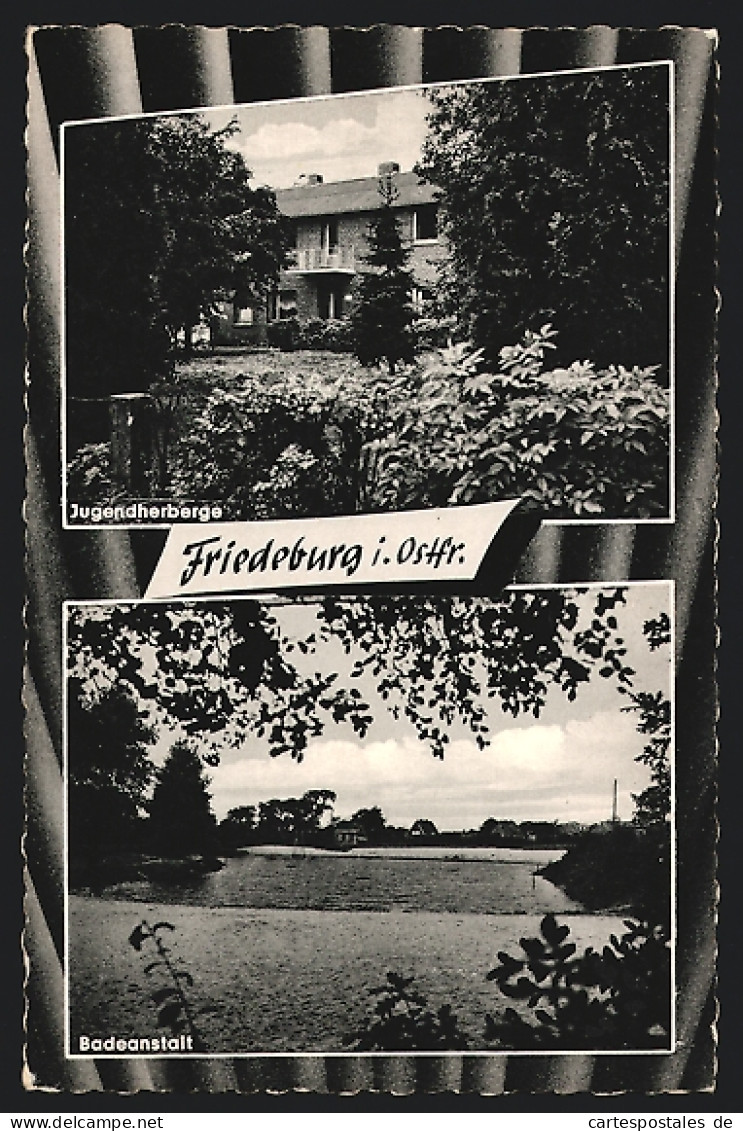 AK Friedeburg i. Ostfr., Jugendherberge und Badeanstalt