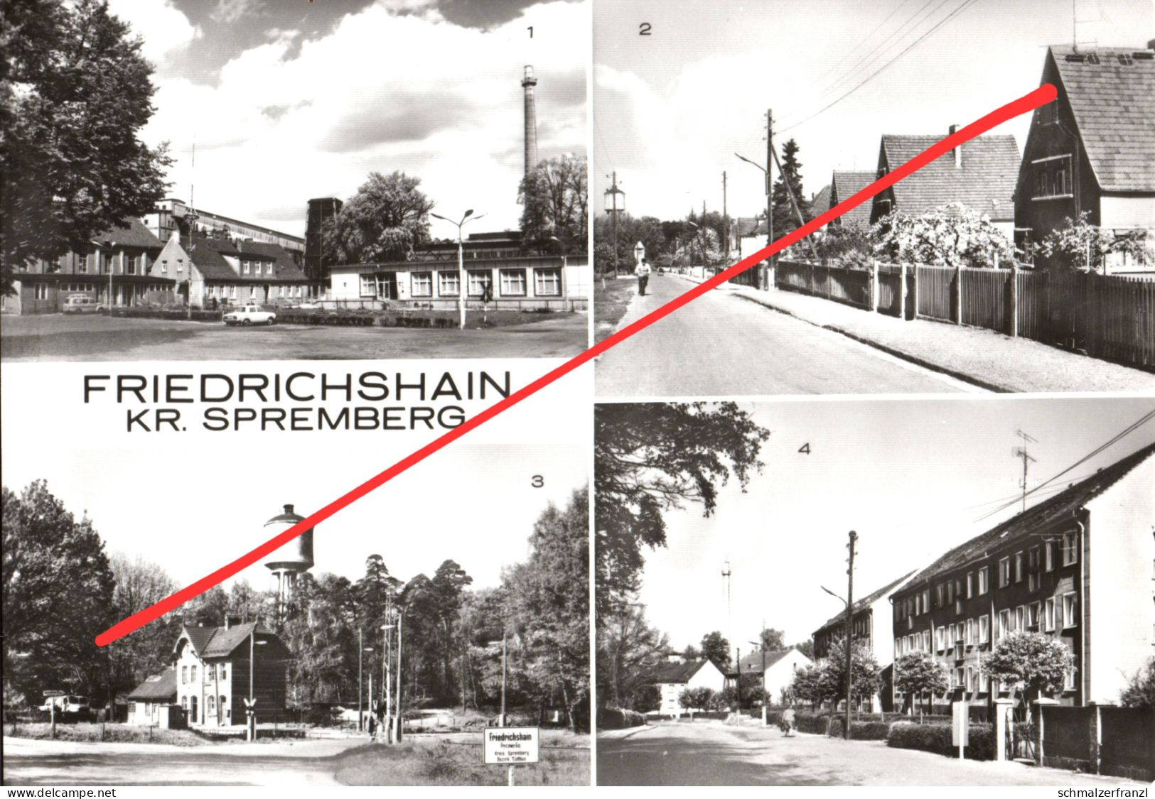 AK Friedrichshain Gaststätte Siedlung Bahnhof Bahnhofstraße a Wolfshain Tschernitz Reuthen Döbern Schleife Spremberg DDR