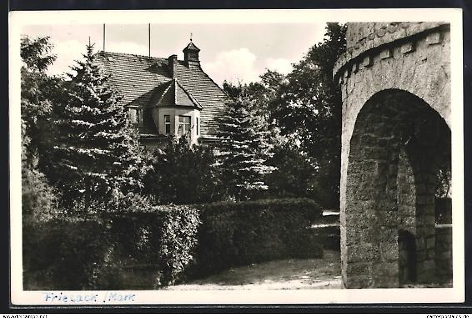AK Friesack /Mark, Partie am Mühlengraben