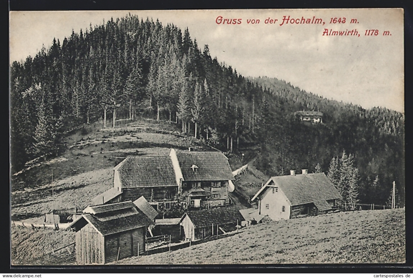 AK Frohnleiten, Hochalm, Gasthaus Almwirth