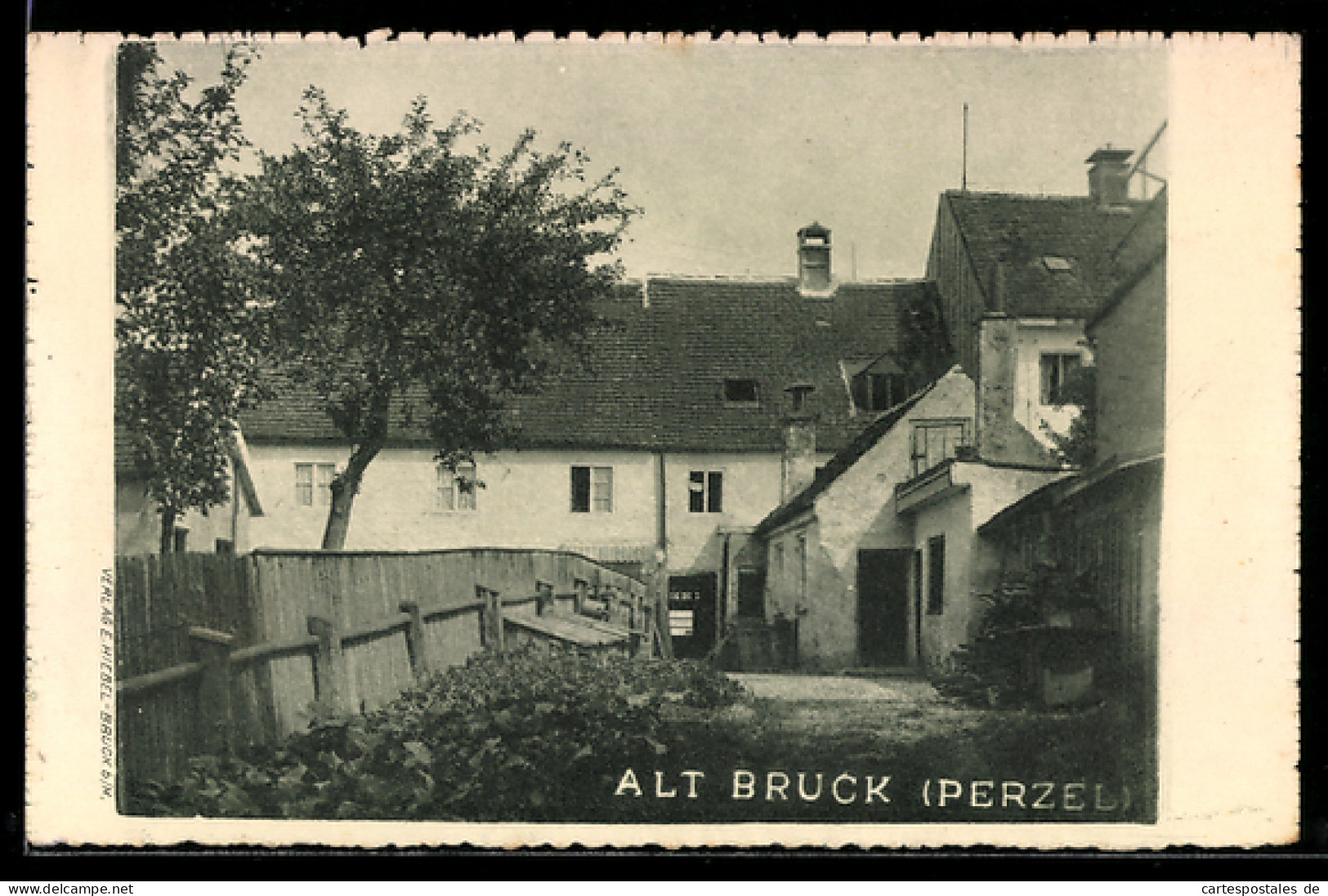 AK Fürstenfeldbruck, Partie in Alt-Bruck im Perzel