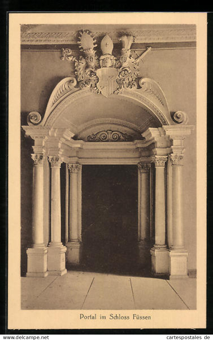AK Füssen, Portal im Schloss Füssen