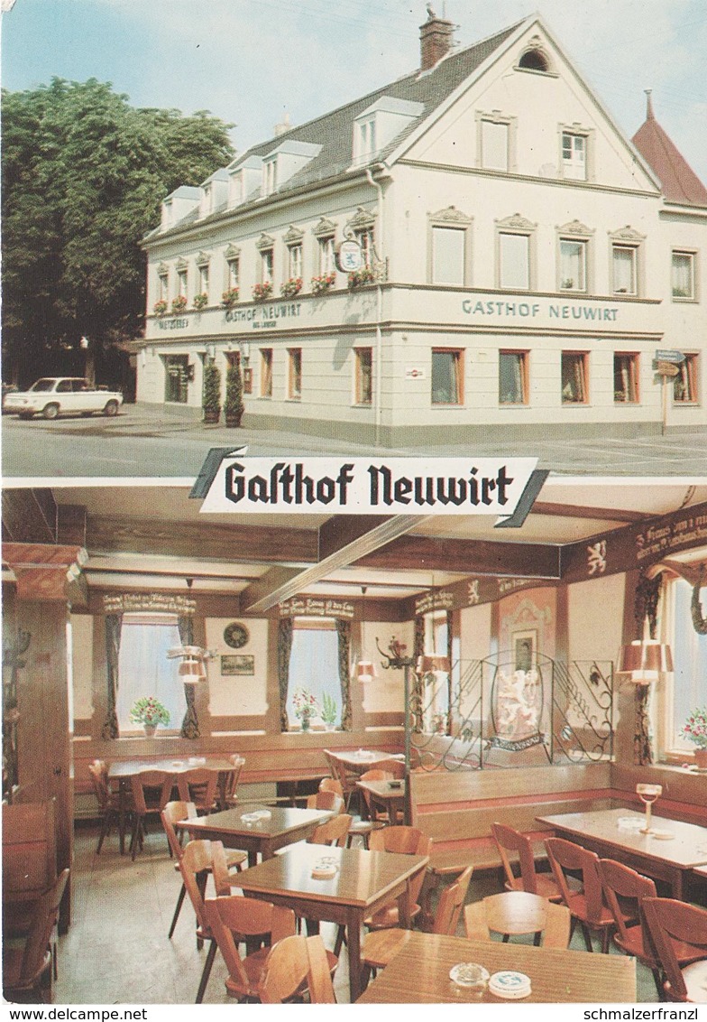 AK Garching bei München Gasthof Metzgerei Neuwirt a Ismaning Oberschleißheim Unterschleißheim Eching Neufahrn Freising