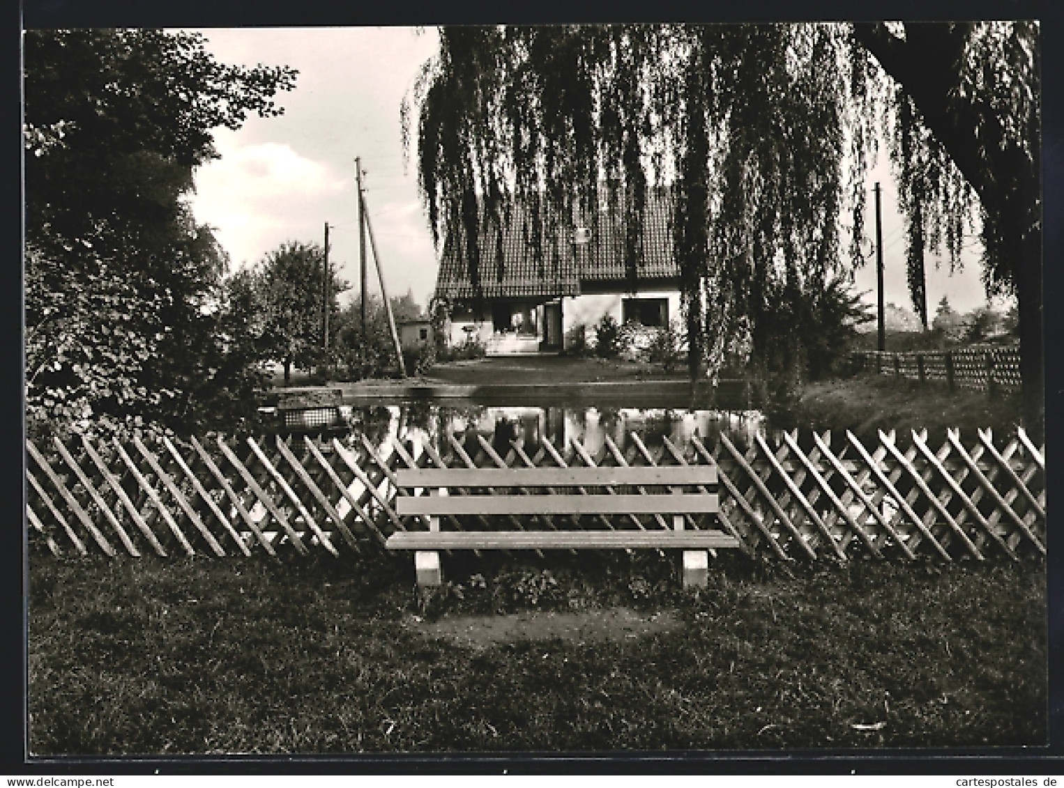 AK Gehlenbeck /Krs. Lübbecke, Ortspartie mit Wohnhaus
