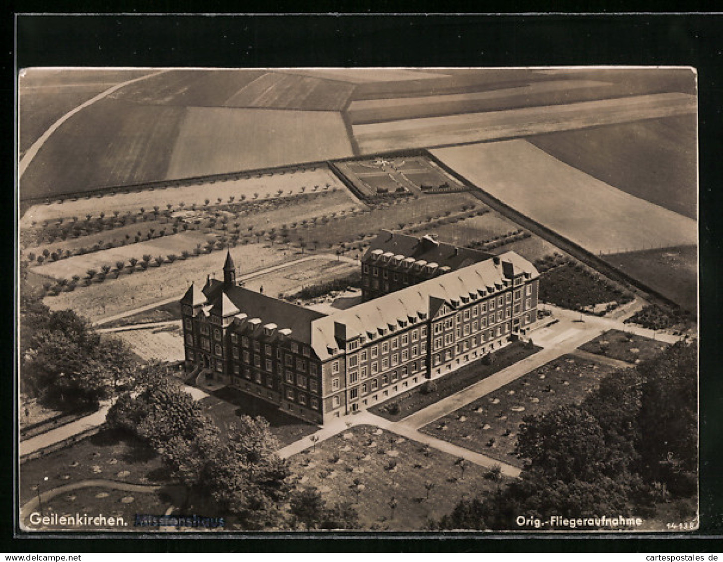 AK Geilenkirchen, Missionshaus, Fliegeraufnahme