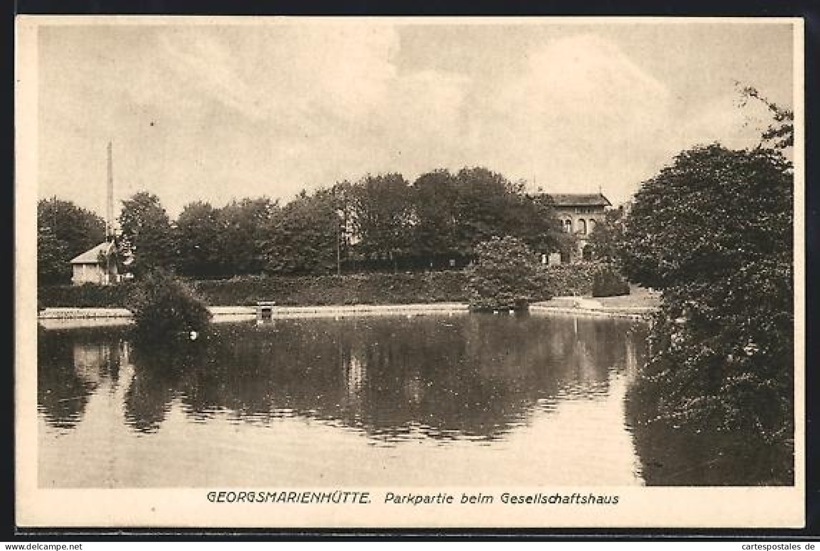 AK Georgsmarienhütte, Parkpartie beim Gesellschaftshaus