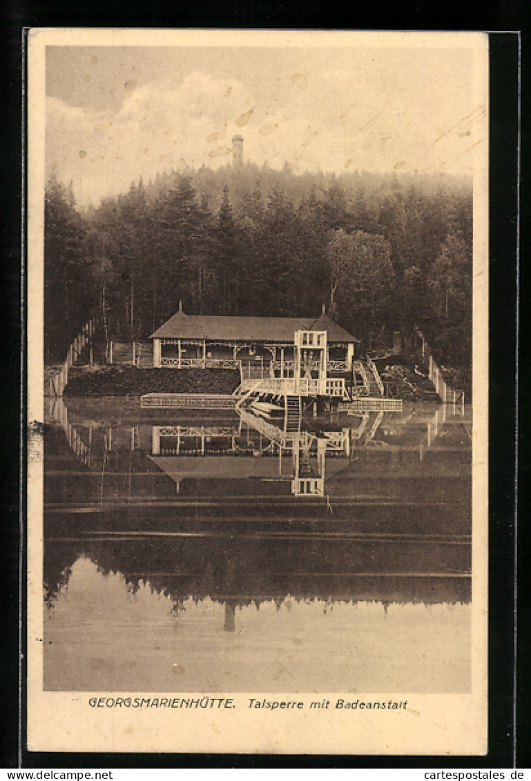 AK Georgsmarienhütte, Talsperre mit Badeanstalt