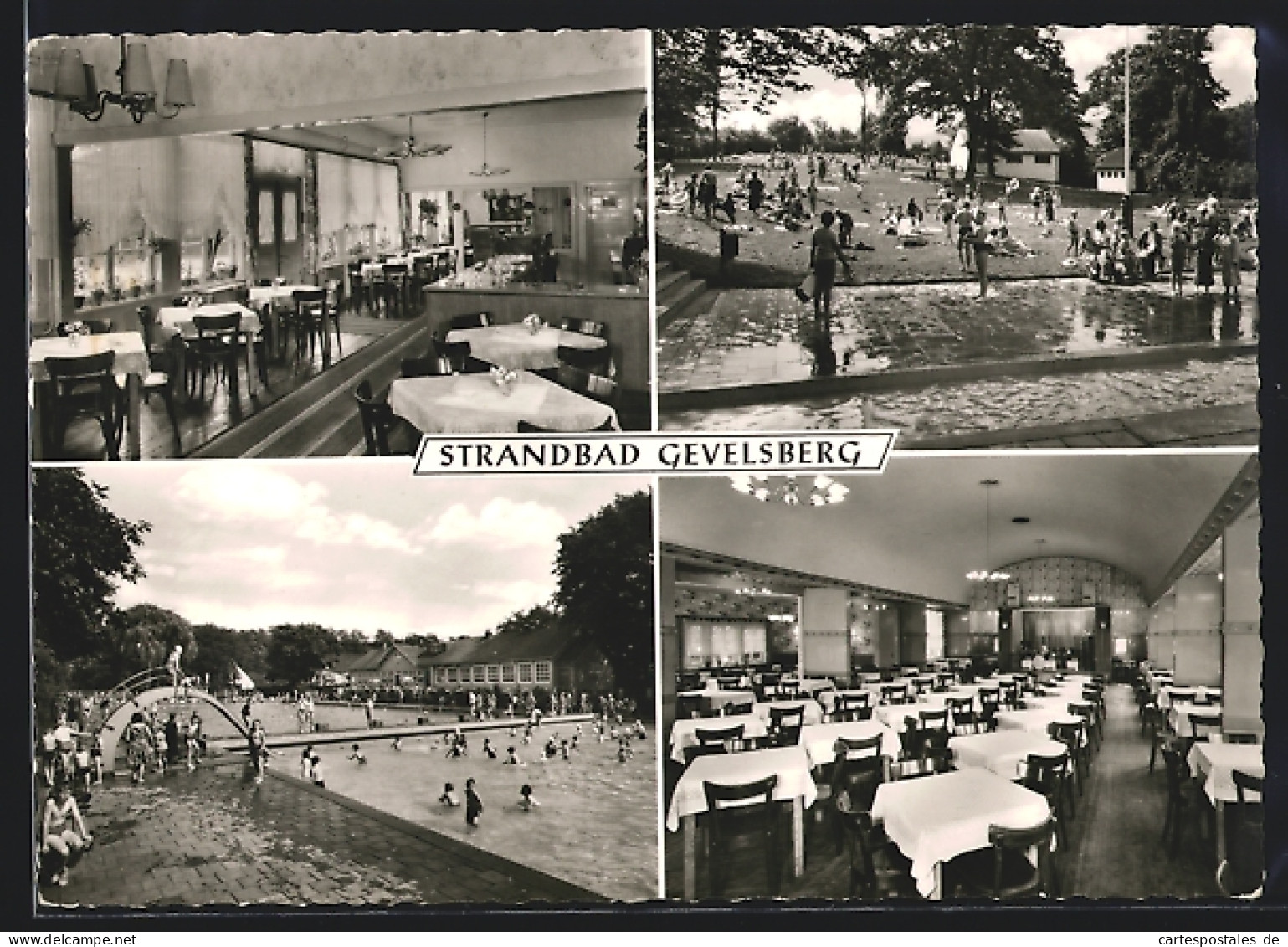 AK Gevelsberg, Strandbad Gevelsberg mit Gaststätte