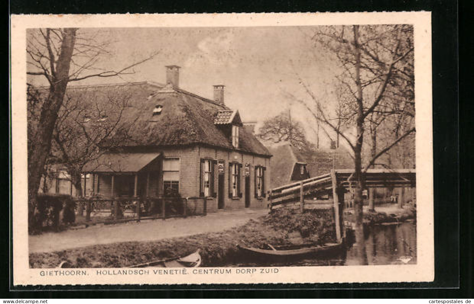 AK Giethoorn, Hollandsch venetie - Centrum Dorp Zuid