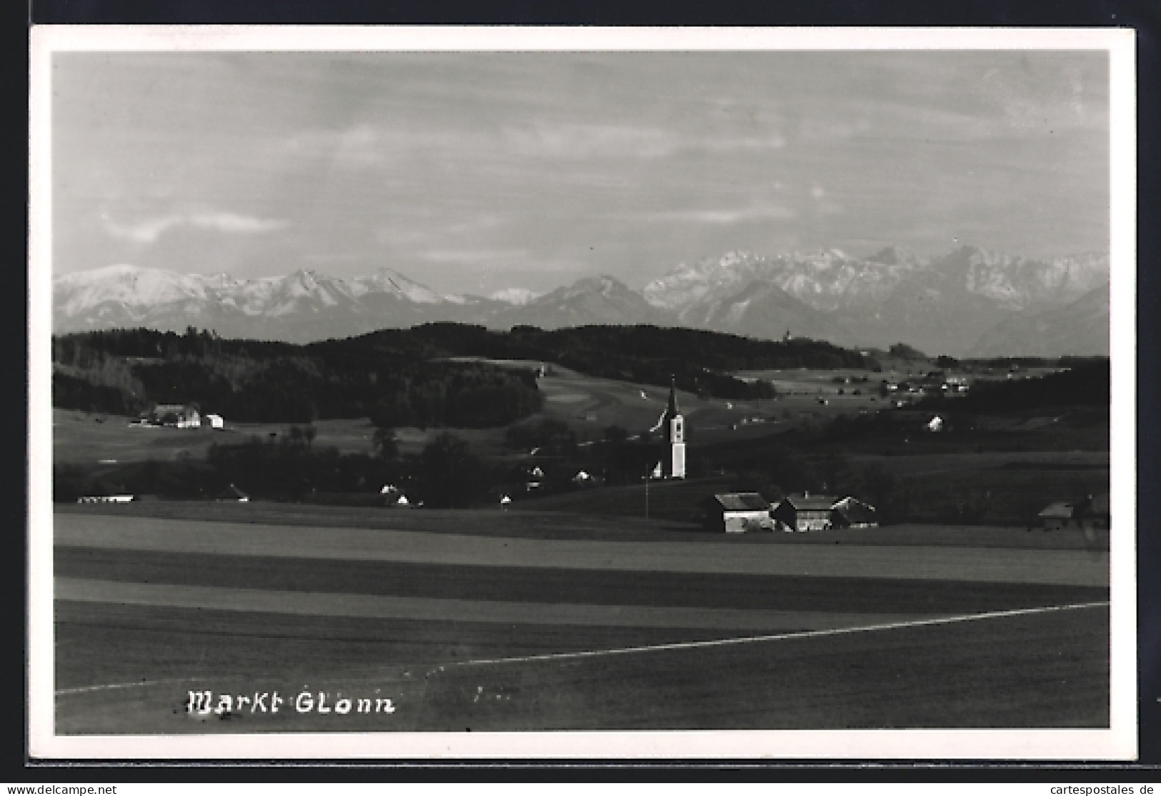 AK Glonn, Panorama mit Kirche