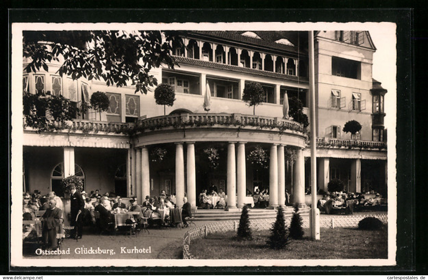 AK Glücksburg, Kurhotel, Aussenbereich