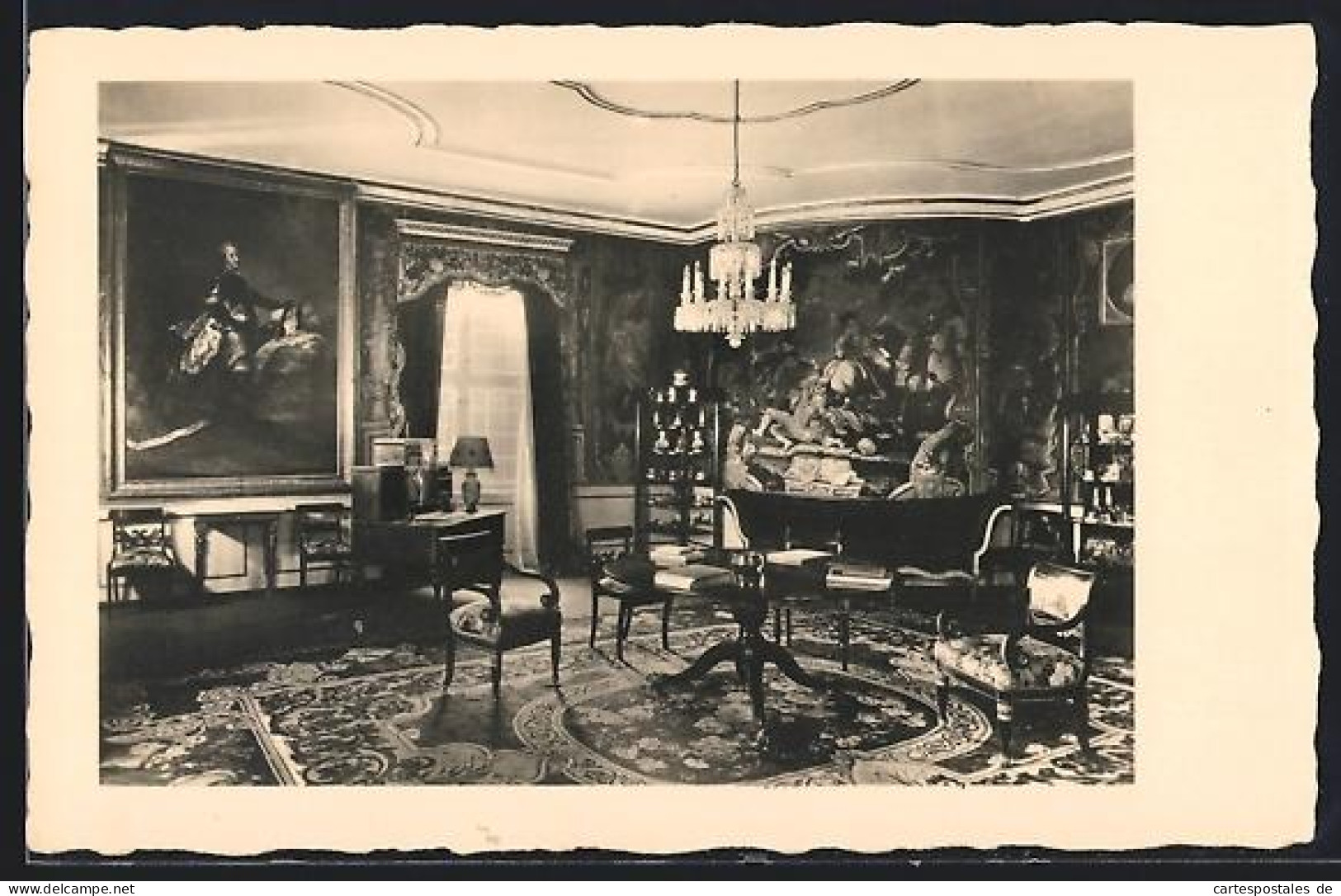 AK Glücksburg, Schloss Glücksburg, Gäste-Wohnzimmer