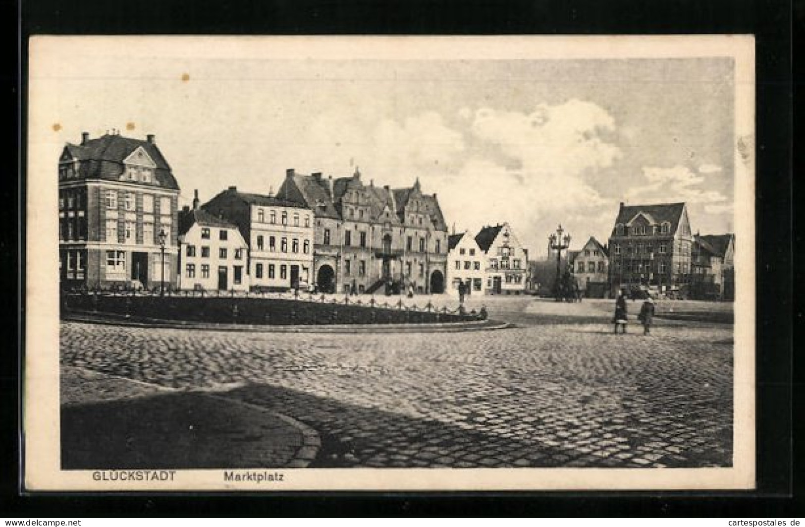 AK Glückstadt, Marktplatz mit Altstadt
