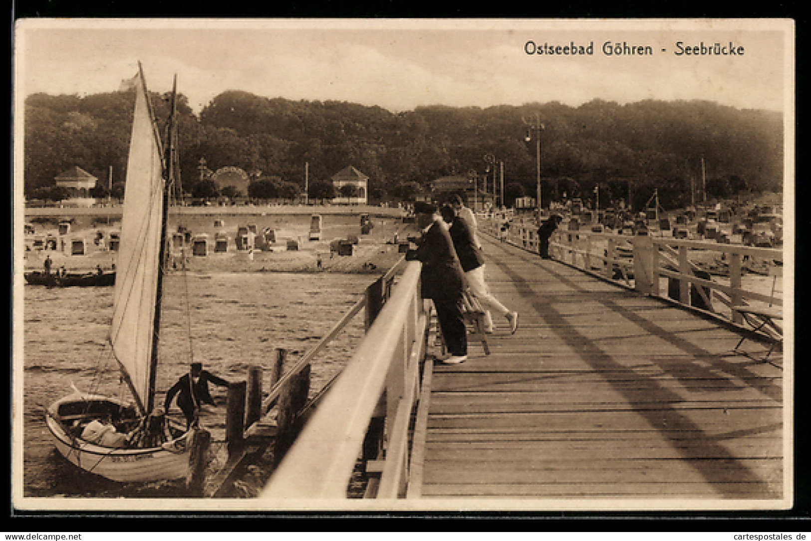 AK Göhren / Ostseebad, Seebrücke