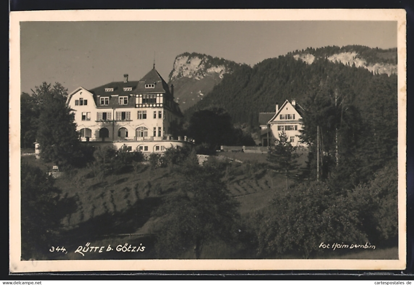 AK Götzis, Rütte, Villa mit Park