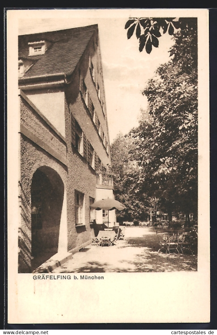 AK Gräfelfing b. München, Hotel und Gaststätte Weisses Rössl, Inh. Josef Schuster