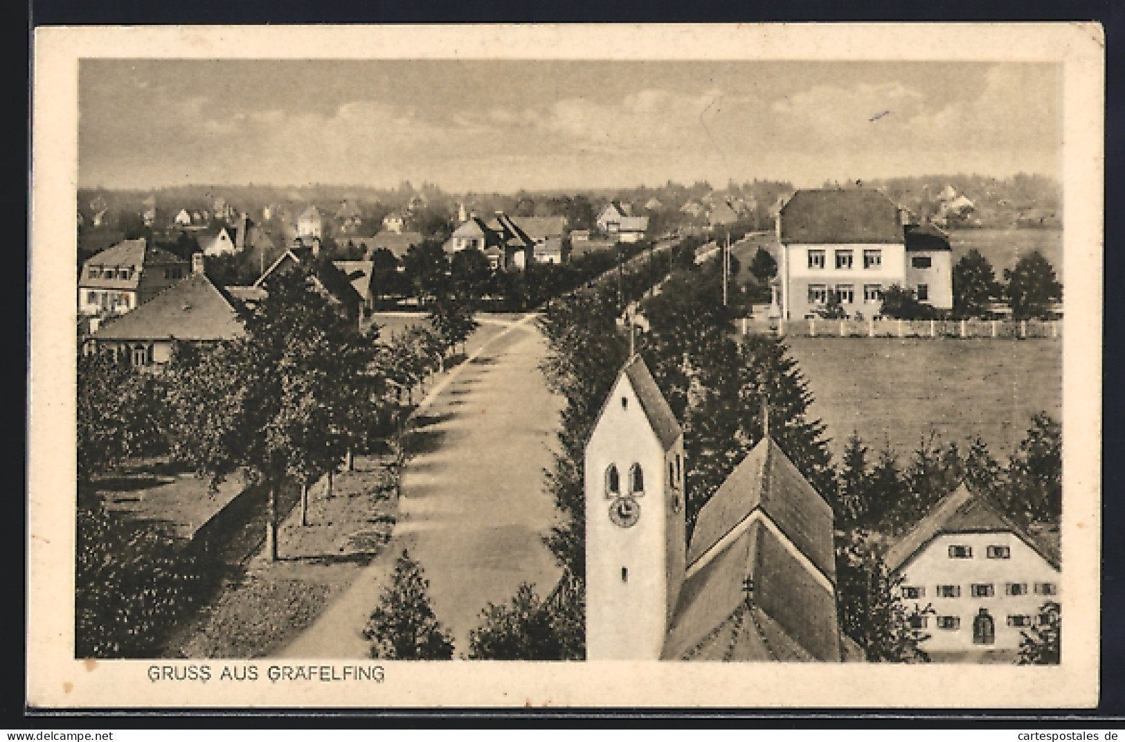AK Gräfelfing, Teilansicht