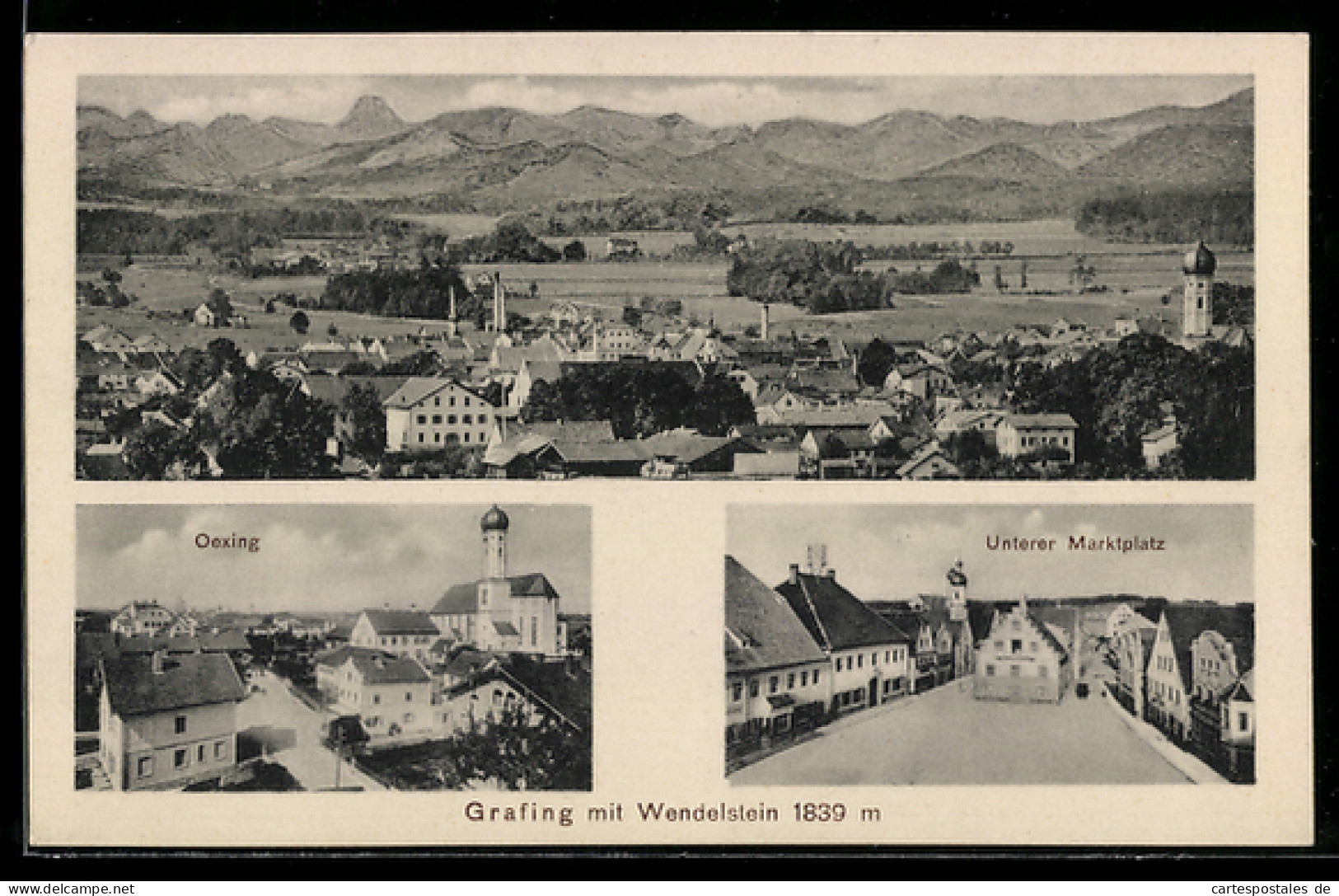 AK Grafing, Wendelstein, Oexing, Unterer Marktplatz