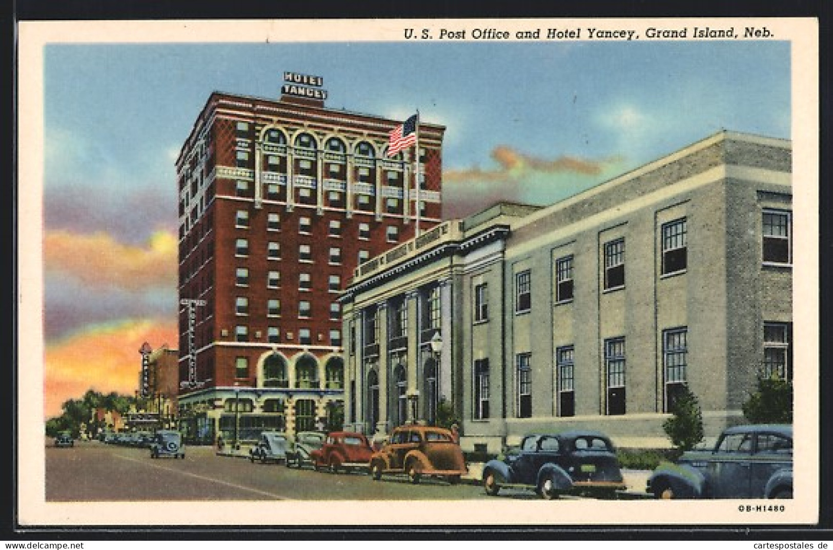 AK Grand Island, NE, US Post Office and Hotel Yancey