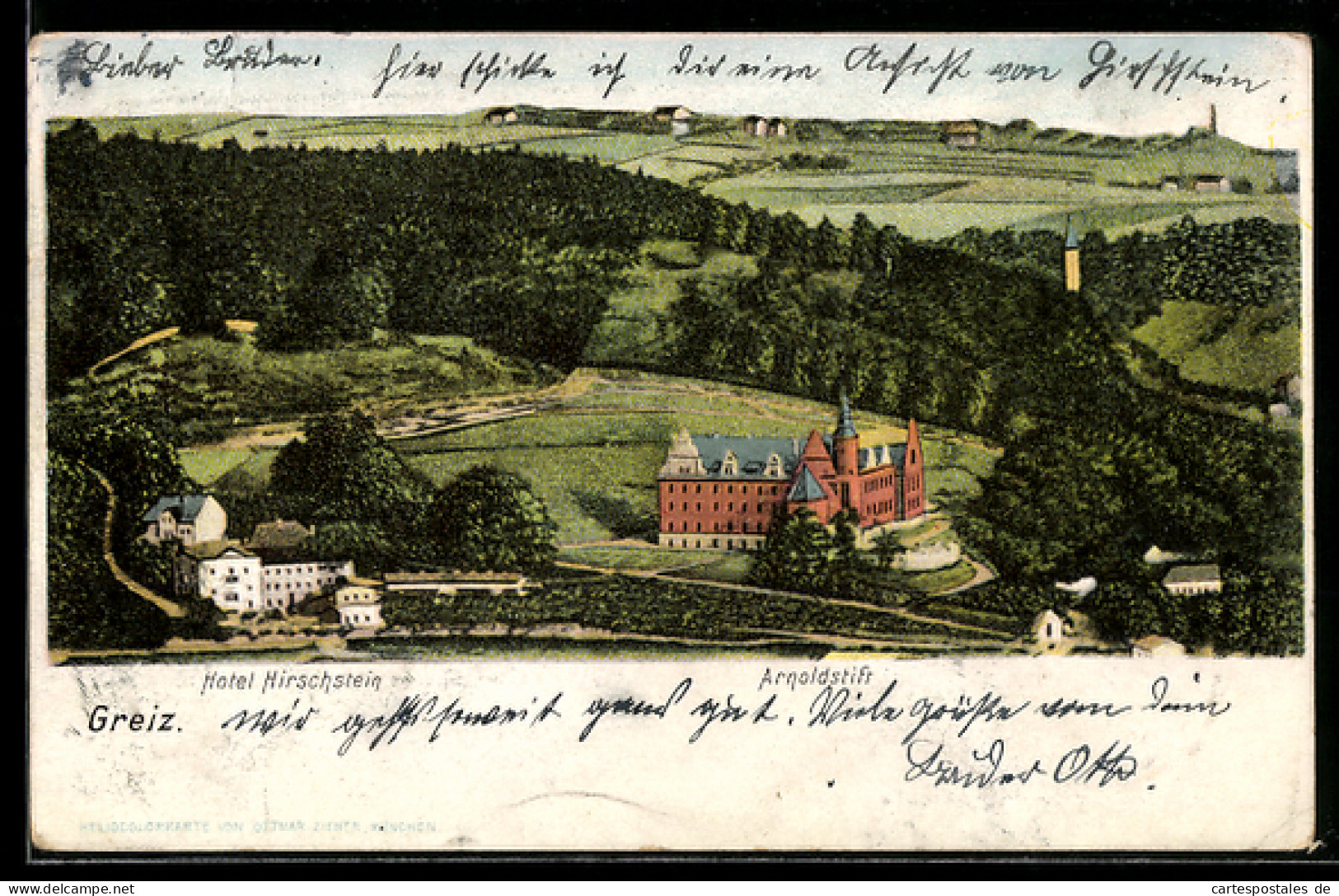 AK Greiz, Hotel Hirschstein, Anstalt Arnoldstift