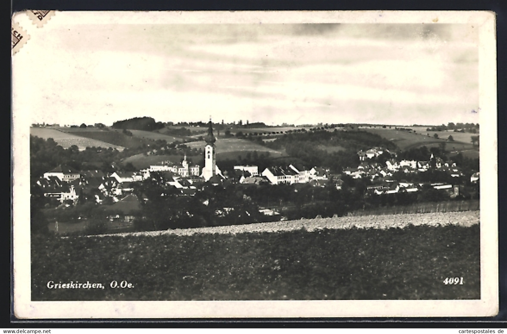 AK Grieskirchen /O. Oe., Ortsansicht aus der Vogelschau
