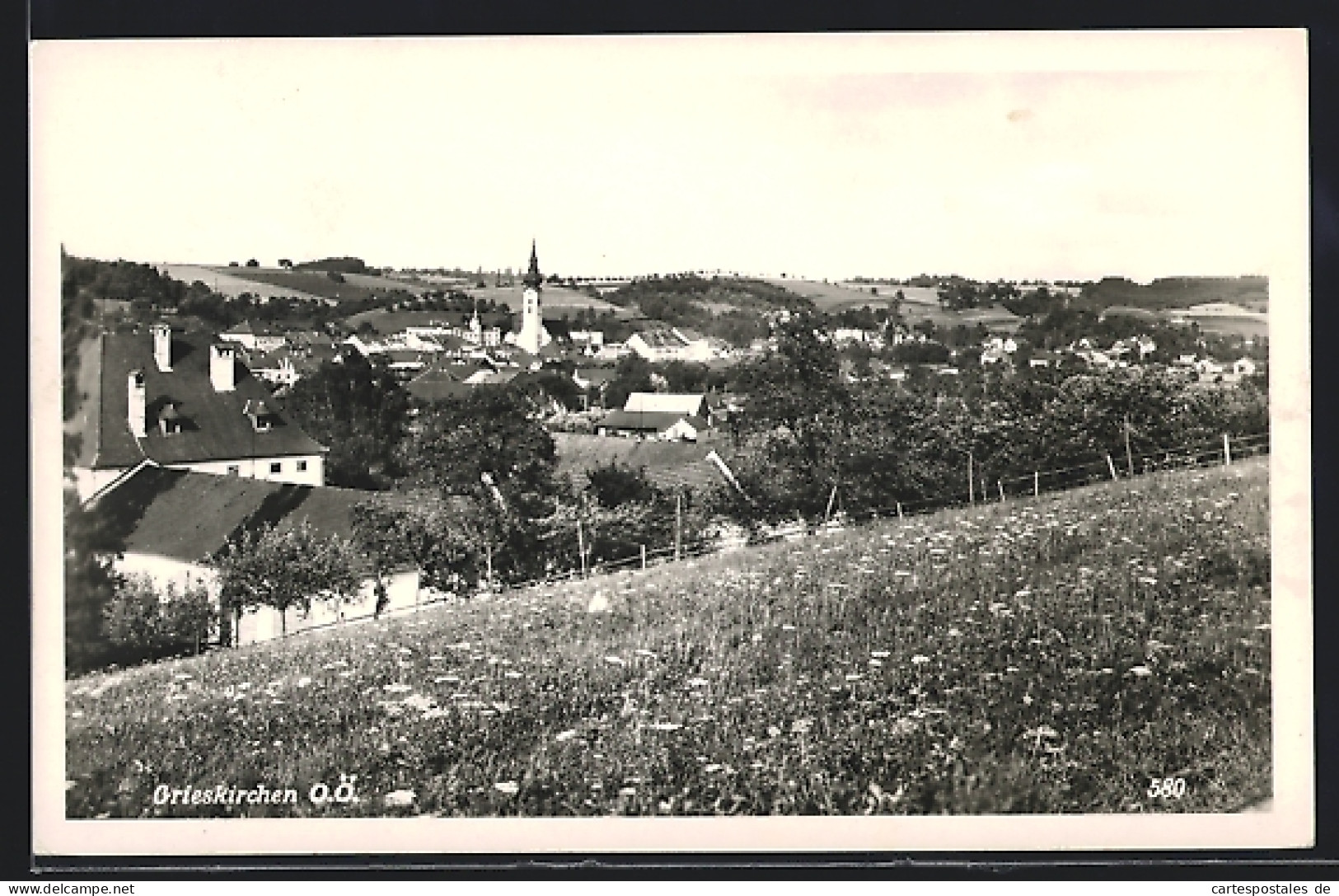 AK Grieskirchen /Oberösterreich, Ortsansicht aus der Vogelschau