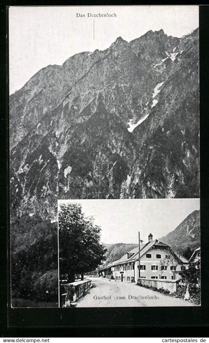 AK Grödig, Gasthof Zum Drachenloch