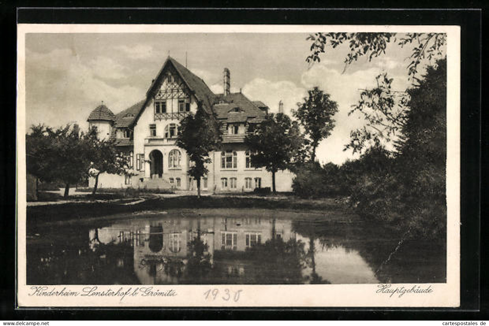 AK Grömitz, Kinderheim Lensterhof, Hauptgebäude