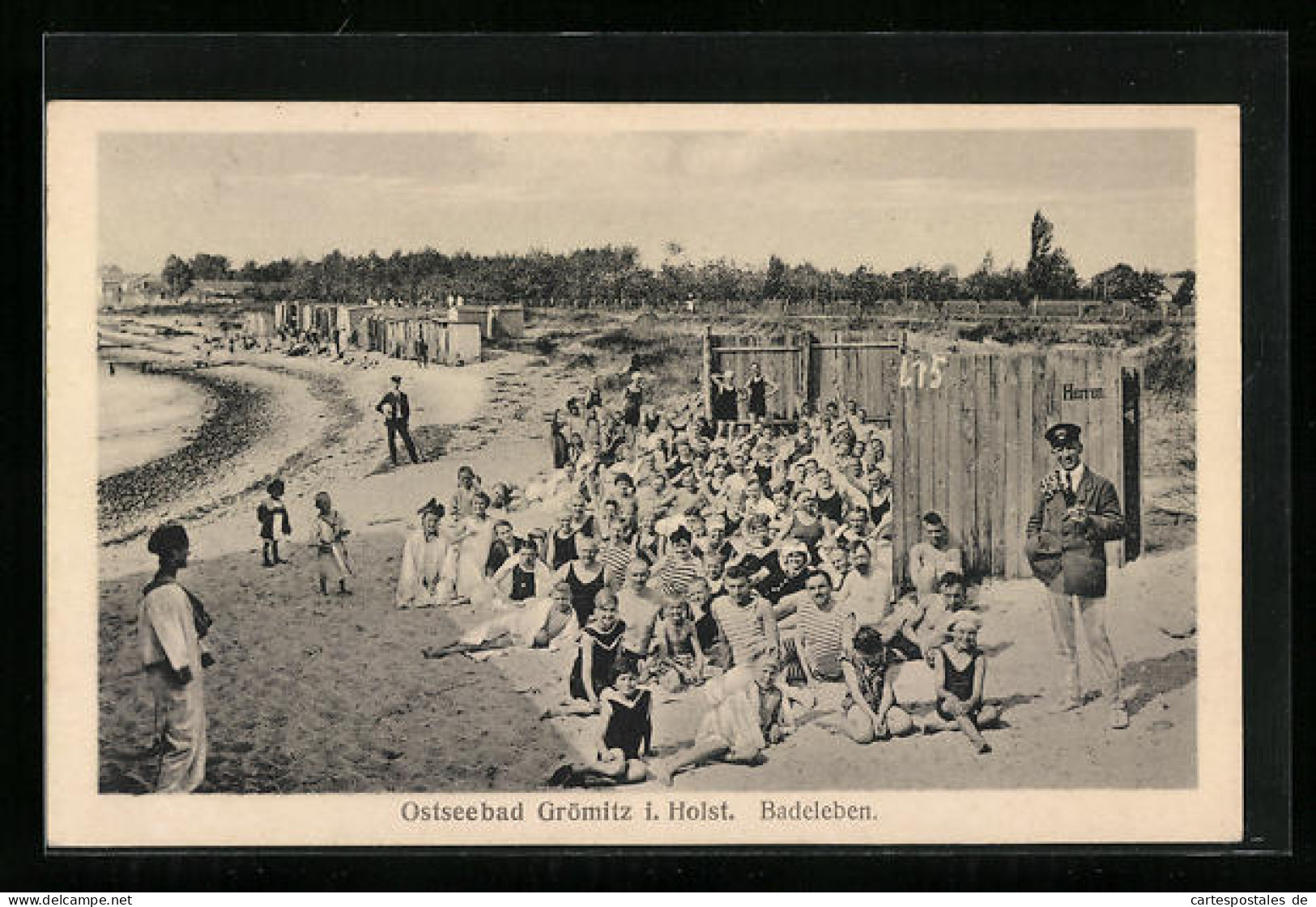 AK Grömitz / Ostsee, Strandpartie