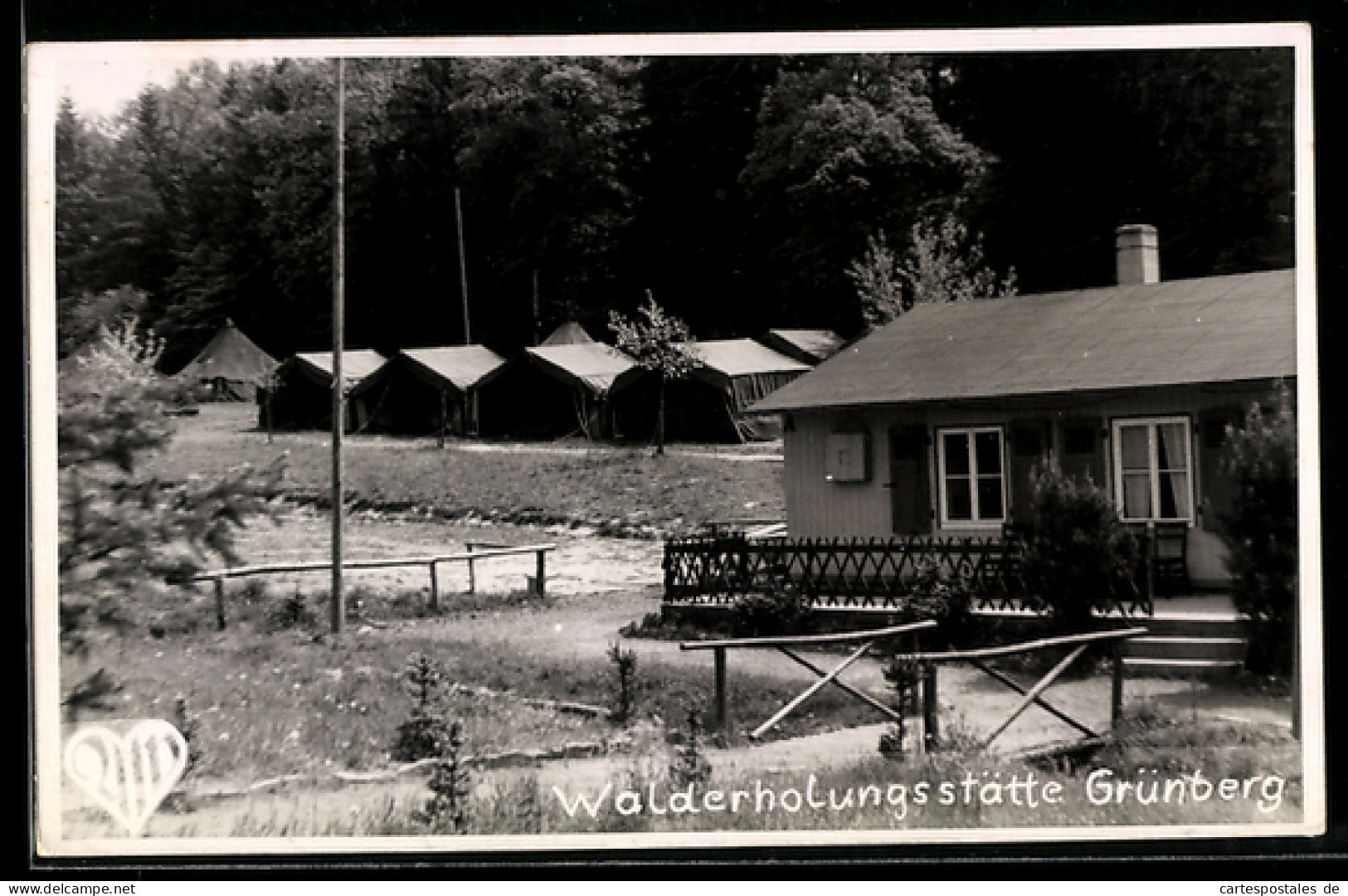 AK Grünberg, Walderholungsstätte, Häuser am Wald
