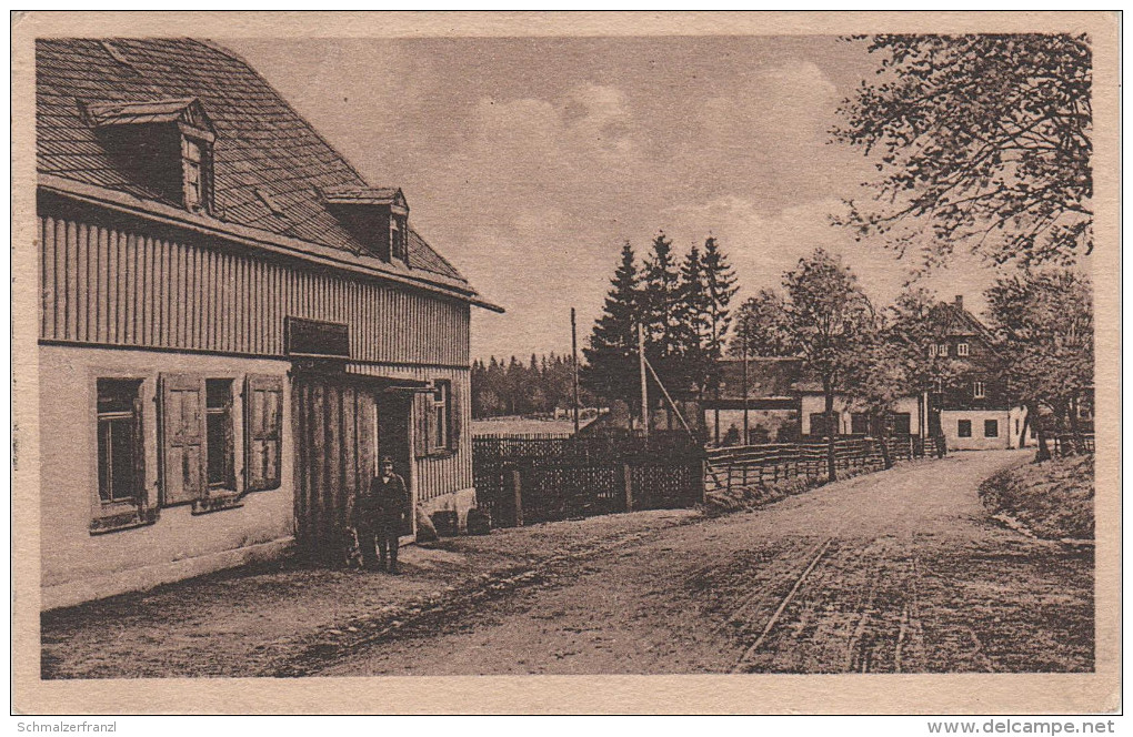 AK Grünhaide Grünheide Vogtland Waldschänke Hess Gasthaus a Auerbach Stempel Morgenröthe Schönheide Schnarrtanne