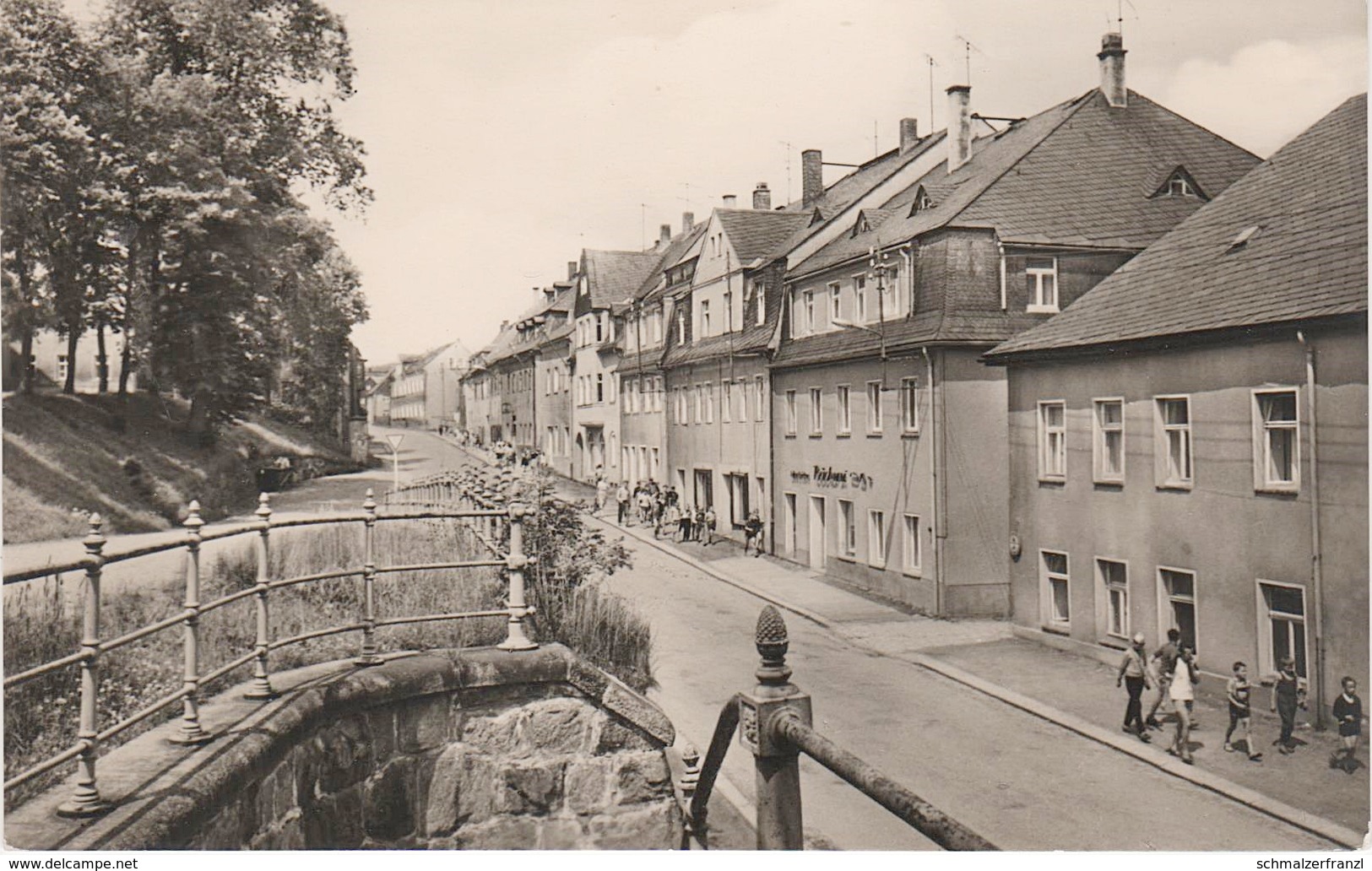 AK Grünhain Bäckerei a Beierfeld Aue Schwarzenberg Lauter Bernsbach Elterlein Waschleithe Schwarzbach Erzgebirge DDR